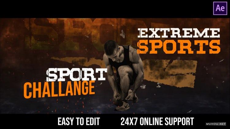 AE模板|极限运动火星溅射包装片头模板#Extreme Sports插图 AE模板|极限运动火星溅射包装片头模板#Extreme Sports插图