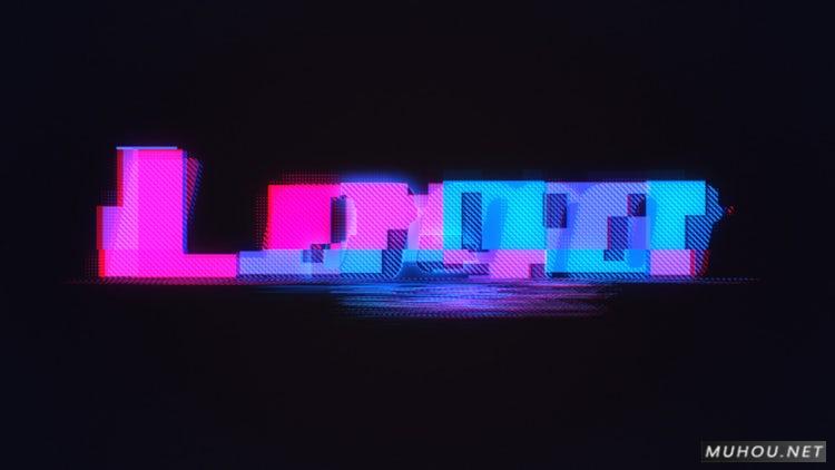 AE模板|故障标志组合logo文字视频模板#Glitch Logo