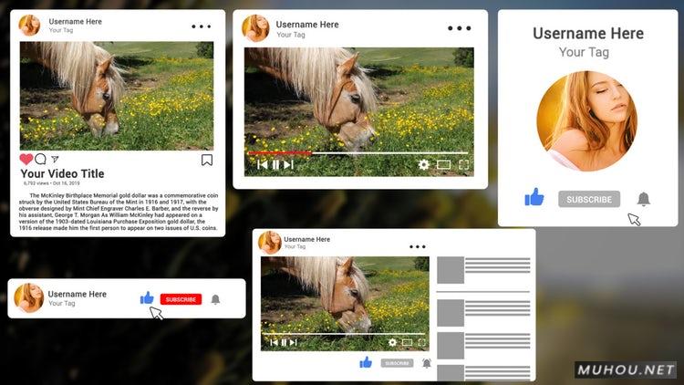 AE模板|视频网站包装素材包合集模板下载V2.0#Youtube Subscribe Package V2.0插图 AE模板|视频网站包装素材包合集模板下载V2.0#Youtube Subscribe Package V2.0插图