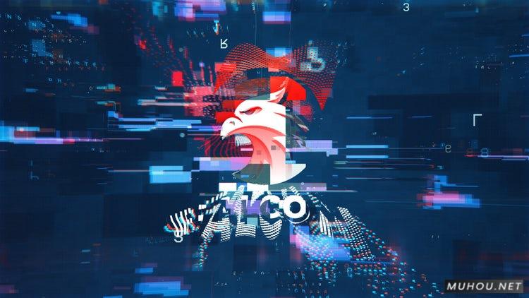 AE模板|像素化标志logo片头视频模板下载#Pixelization Logo