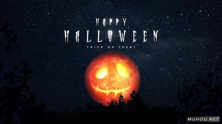 AE模板|万圣节开始超酷南瓜logo视频模板#Halloween Begin