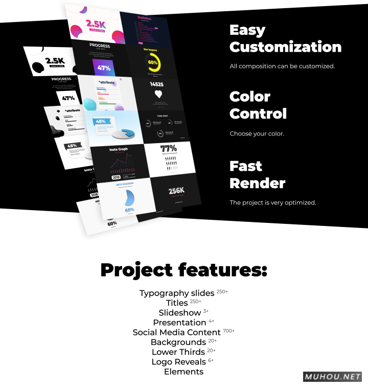 AE模板|1350个WEB网页设计故事海报动画包AE模板视频素材 Black Edition – Graphics Pack插图 AE模板|1350个WEB网页设计故事海报动画包AE模板视频素材 Black Edition – Graphics Pack插图