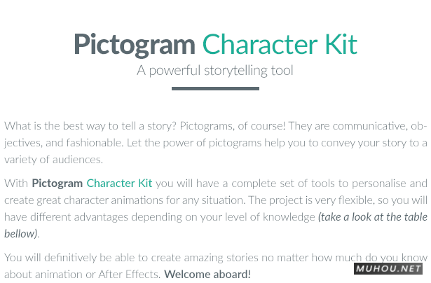 AE模板|火柴人角色MG动画工具包AE模板视频素材 Pictogram Character Kit V1.2+使用教程插图2 AE模板|火柴人角色MG动画工具包AE模板视频素材 Pictogram Character Kit V1.2+使用教程插图2