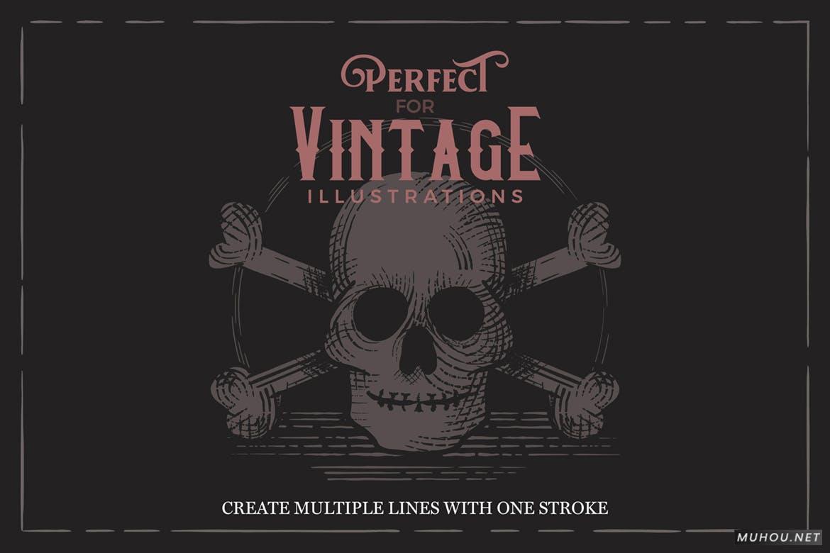 AI笔刷-70个手工制作的复古Illustrator笔刷 Illustrator Vintage Engraving Brushes插图6 AI笔刷-70个手工制作的复古Illustrator笔刷 Illustrator Vintage Engraving Brushes插图6