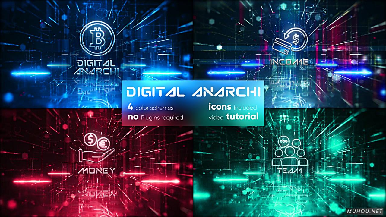 超酷科技电脑信息网络元素AE视频模板插图 超酷科技电脑信息网络元素AE视频模板插图