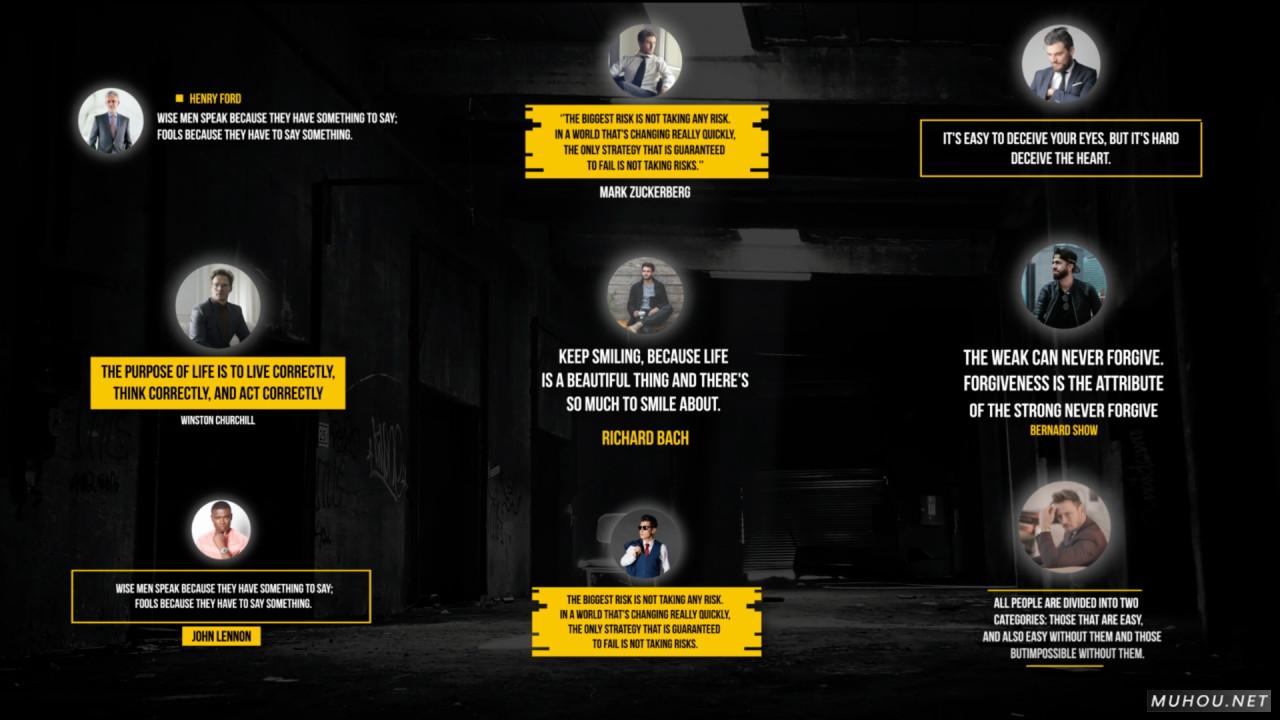 企业人物彩色头像字幕包装ae视频模板插图 企业人物彩色头像字幕包装ae视频模板插图