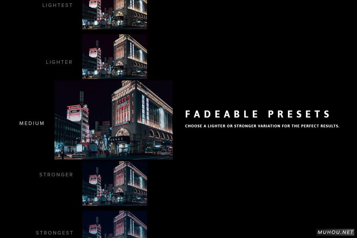 LUT+lr调色预设-14套黄昏夜景暮光之城城市色调滤镜 14 Midnight Lightroom Presets, Profiles and LUTs插图9 LUT+lr调色预设-14套黄昏夜景暮光之城城市色调滤镜 14 Midnight Lightroom Presets, Profiles and LUTs插图9