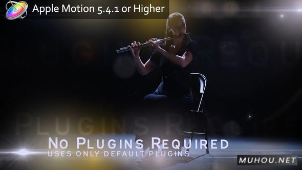 黑暗中闪耀的光斑文字片头FCPX视频模板插图 黑暗中闪耀的光斑文字片头FCPX视频模板插图