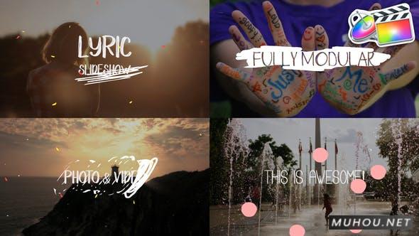 抒情白色手绘文字动画片头FCPX视频模板插图 抒情白色手绘文字动画片头FCPX视频模板插图