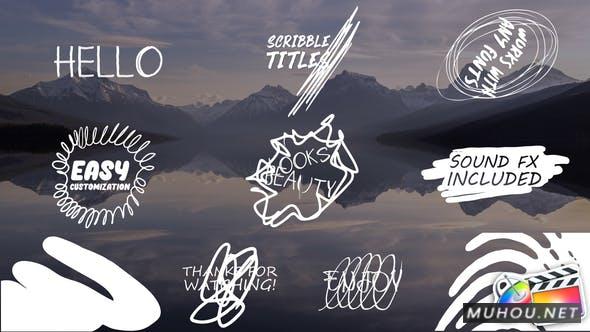 卡通涂鸦标题手绘动画文字 FCPX/Motion视频模板插图 卡通涂鸦标题手绘动画文字 FCPX/Motion视频模板插图