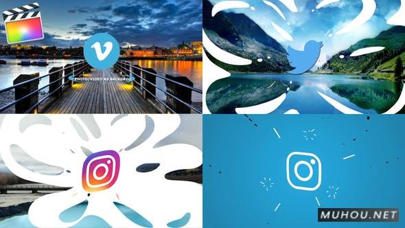 扁平手绘液体Logo标志动画 | FCPX/Motion视频模板插图 扁平手绘液体Logo标志动画 | FCPX/Motion视频模板插图