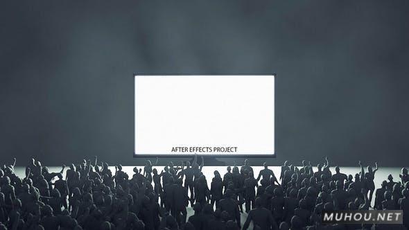 音乐会场景人群电视标志logo视频AE模板插图 音乐会场景人群电视标志logo视频AE模板插图