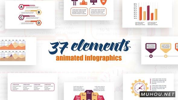 技术信息图第32卷统计图工作流程视频AE模板插图 技术信息图第32卷统计图工作流程视频AE模板插图
