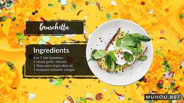 烹饪课食物宣传菜单视频AE模板插图 烹饪课食物宣传菜单视频AE模板插图