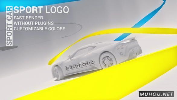 Sport Logo - Drive三维白模汽车赛车logo片头AE视频模板插图 Sport Logo - Drive三维白模汽车赛车logo片头AE视频模板插图