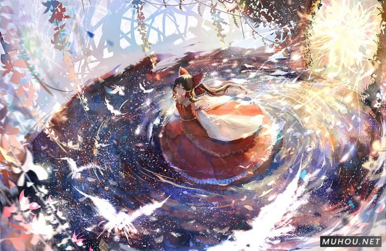 东方博丽灵梦唯美同人插画作品插图 东方博丽灵梦唯美同人插画