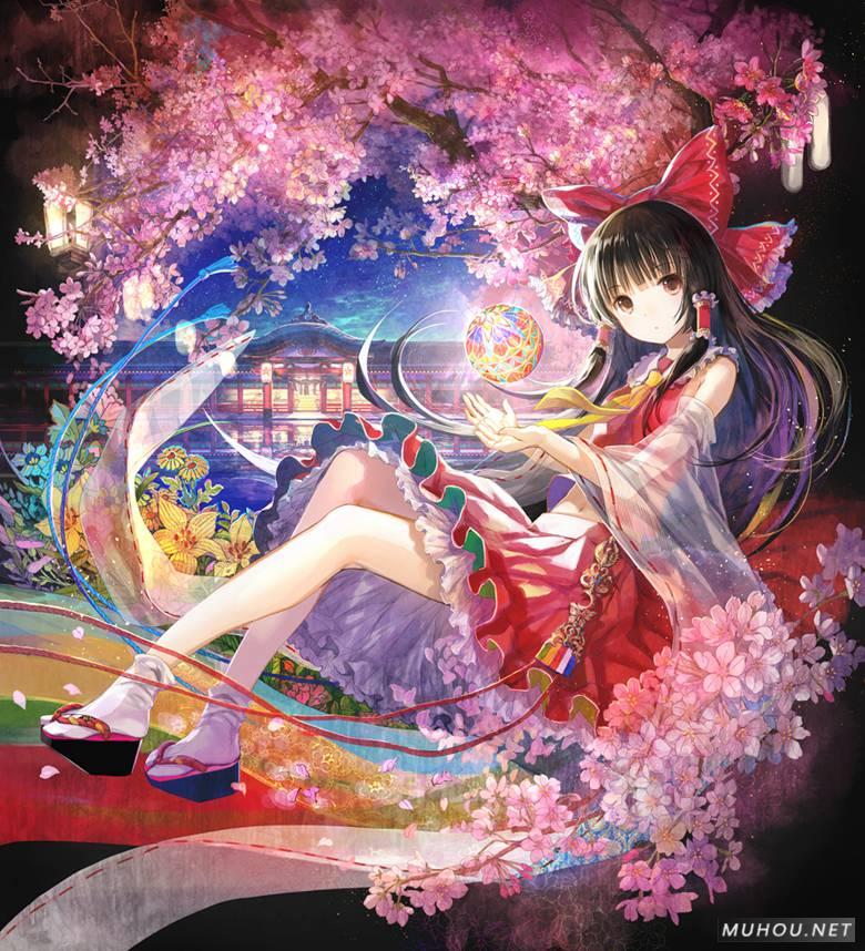 东方博丽灵梦唯美同人插画作品插图1 东方博丽灵梦唯美同人插画