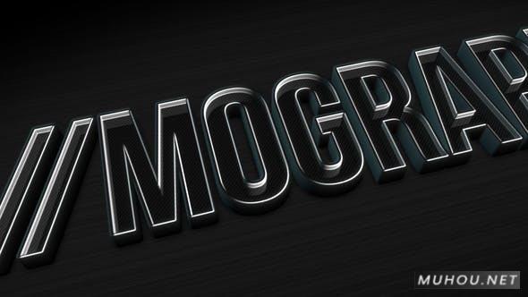 崇高的镂空设计文字LOGO标志动画视频AE模板插图 崇高的镂空设计文字LOGO标志动画视频AE模板插图