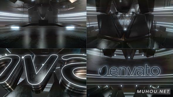 赛博暗霓虹灯机械金属科幻logo标志揭秘视频AE模板插图 赛博暗霓虹灯机械金属科幻logo标志揭秘视频AE模板插图