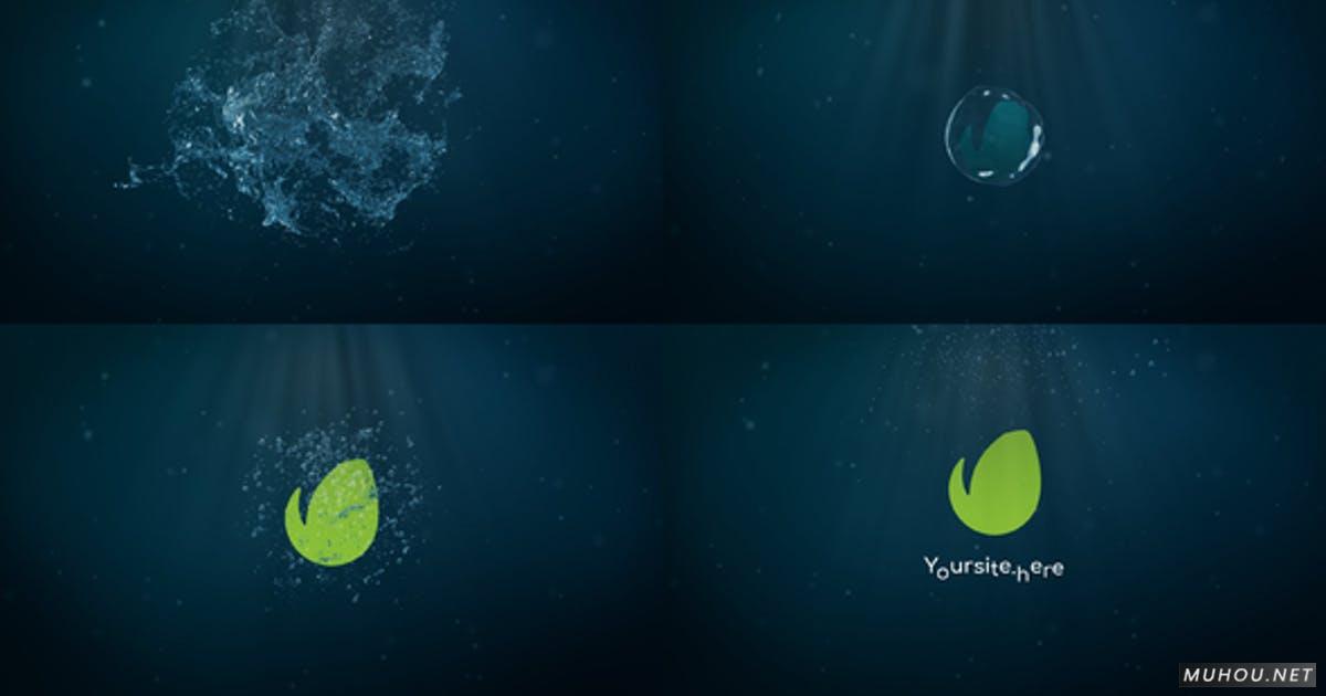 水花标志logo入水溅起浪花Premiere Pro PR视频模板