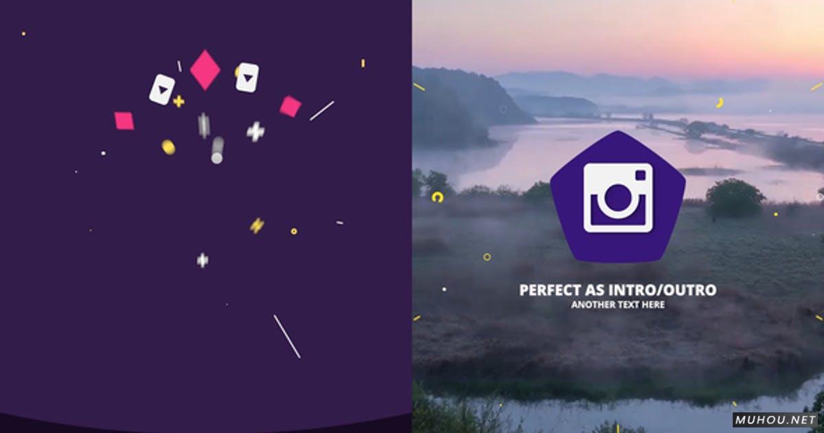简单的平板标志logo动画Pro PR视频模板