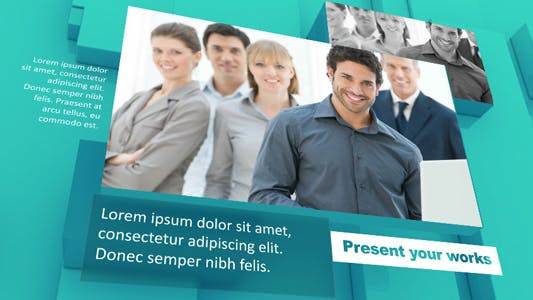 立体3D企业团队照片展示AE视频模板插图 立体3D企业团队照片展示AE视频模板插图