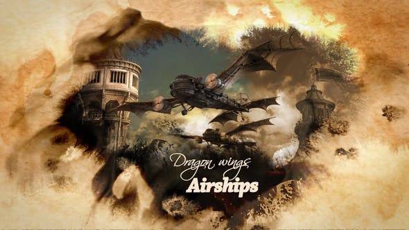 独特的墨水水墨演绎照片AE视频模板插图 独特的墨水水墨演绎照片AE视频模板插图