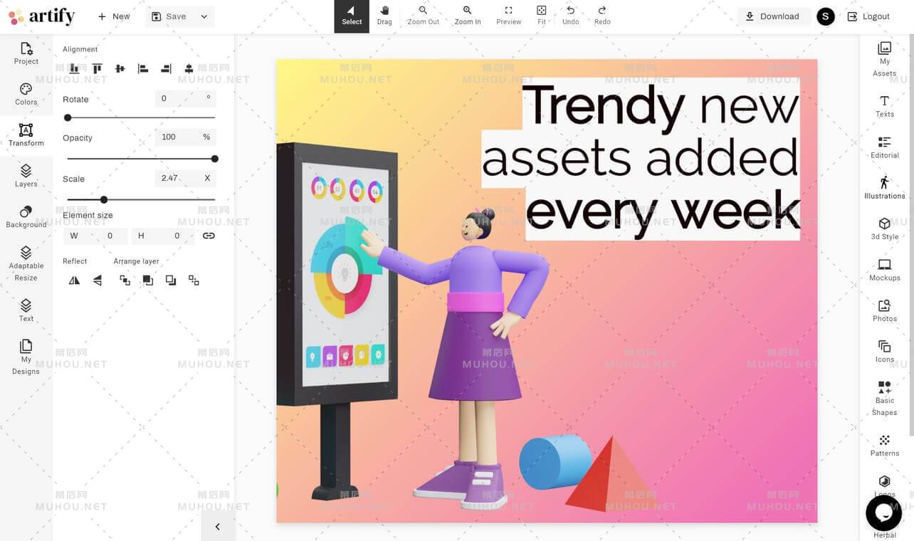 一个基于Web的设计元素在线编辑器插图4 一个基于Web的设计元素在线编辑器插图4