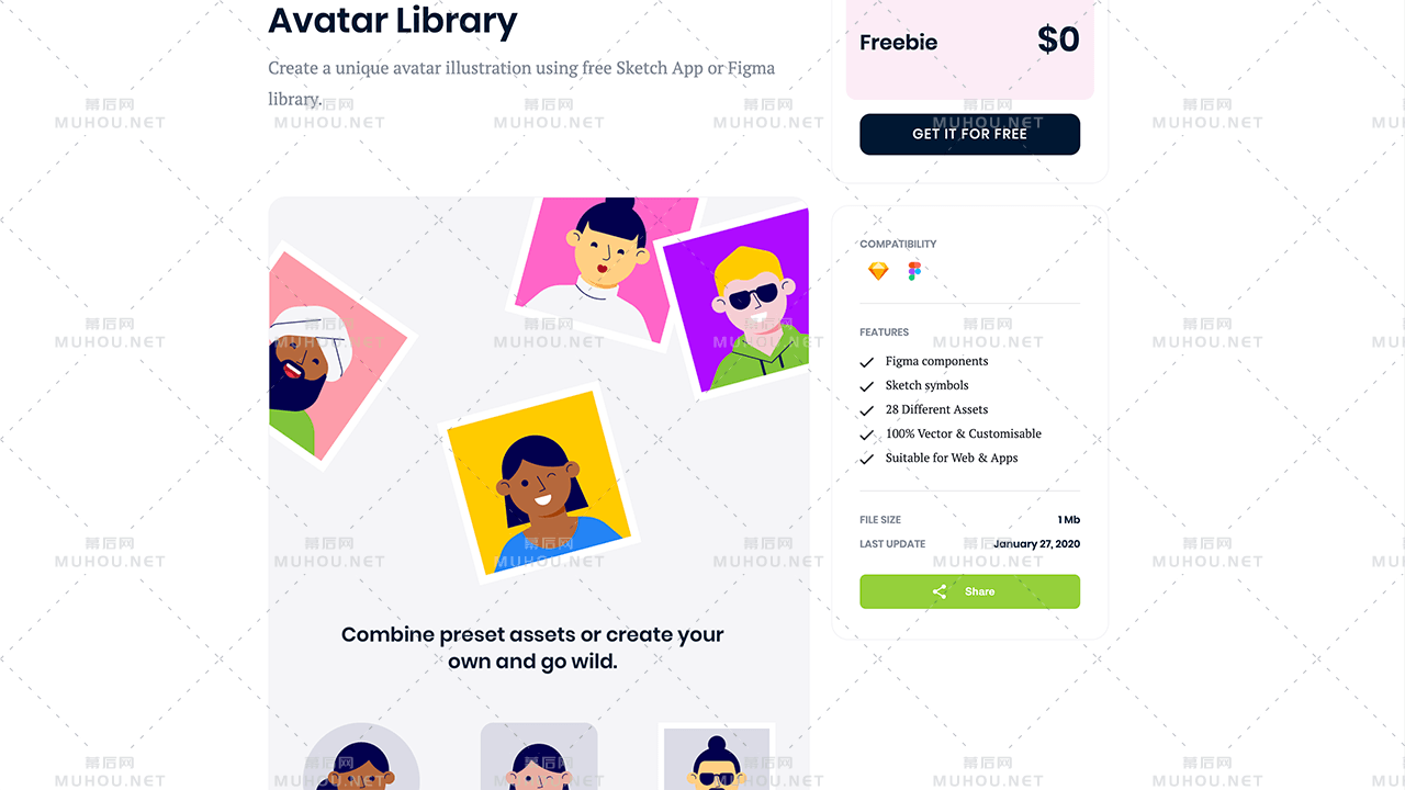 Bottts最全的头像素材库帮你快速搞定一个酷酷的头像插图1 Bottts最全的头像素材库帮你快速搞定一个酷酷的头像插图1