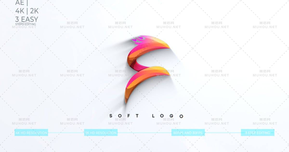 迷你简单LOGO标志显示AE视频模板