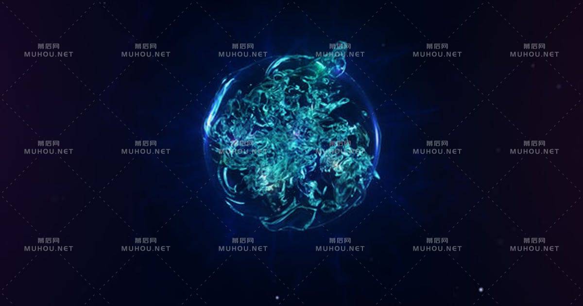 神奇的水液体变形logo标志揭示AE视频模板