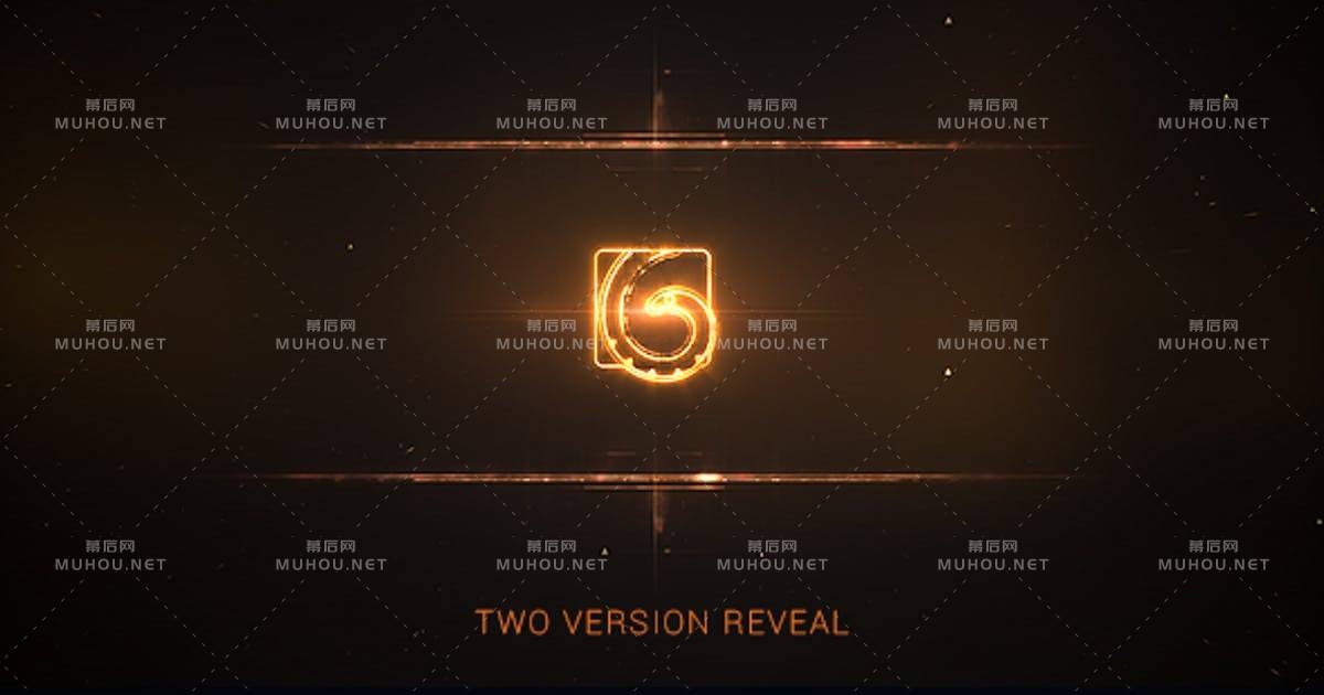 能源发光logo标志2in1AE视频模板