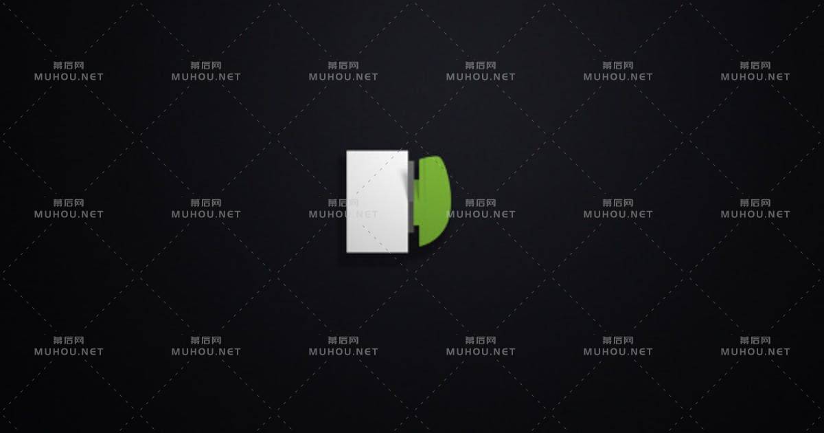 信号干扰抖动logo动态标志显示AE视频模板