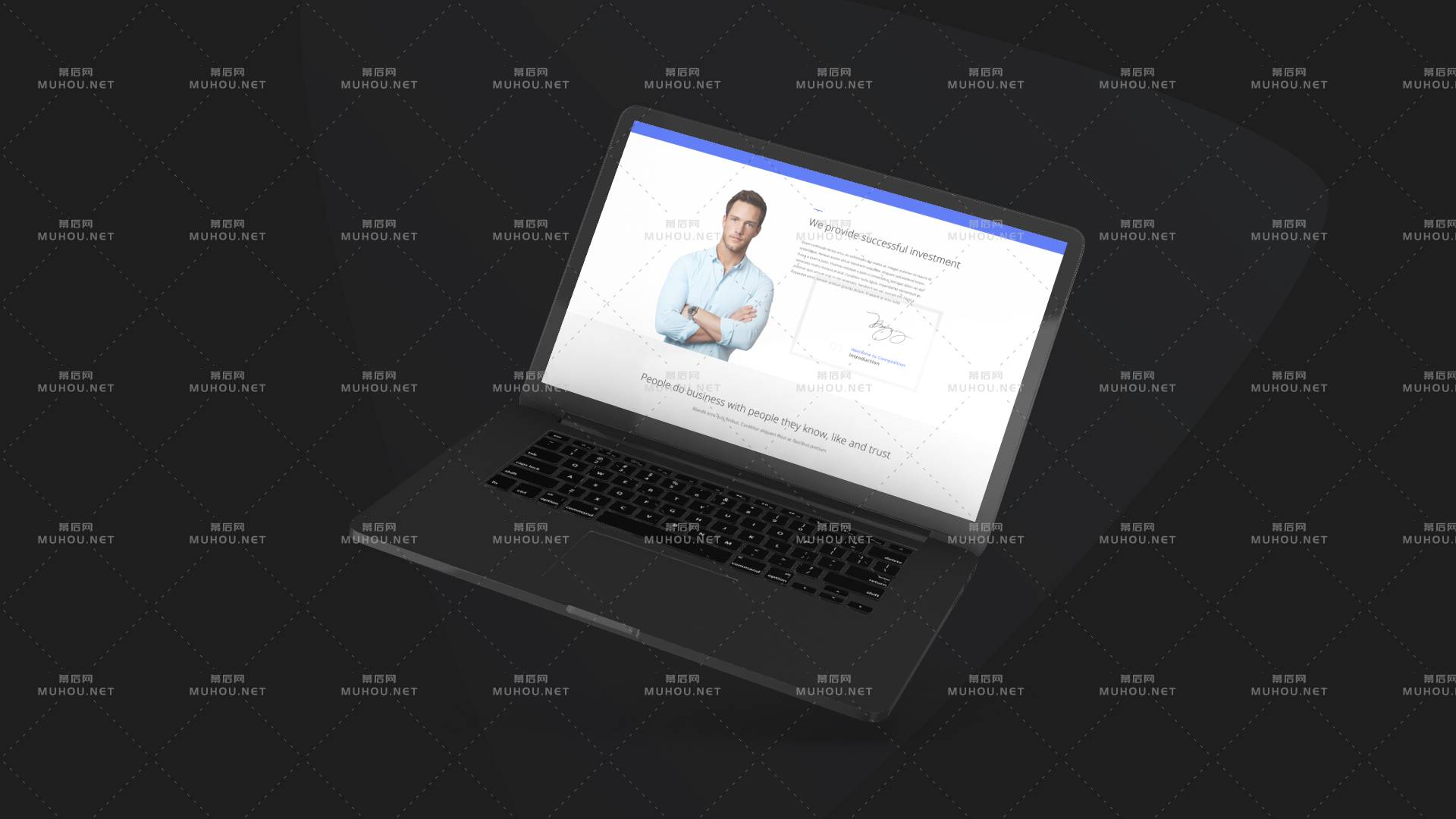 Macbook设备网站样机促销演示动画视频ae模板插图 Macbook设备网站样机促销演示动画视频ae模板插图