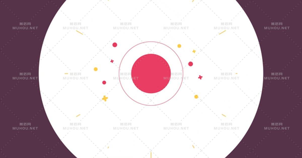 平面二维趣味动画logo标志显露PR视频模板