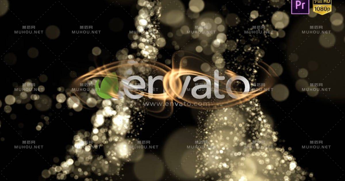 LOGO发光粒子标志显示ProPR视频模板