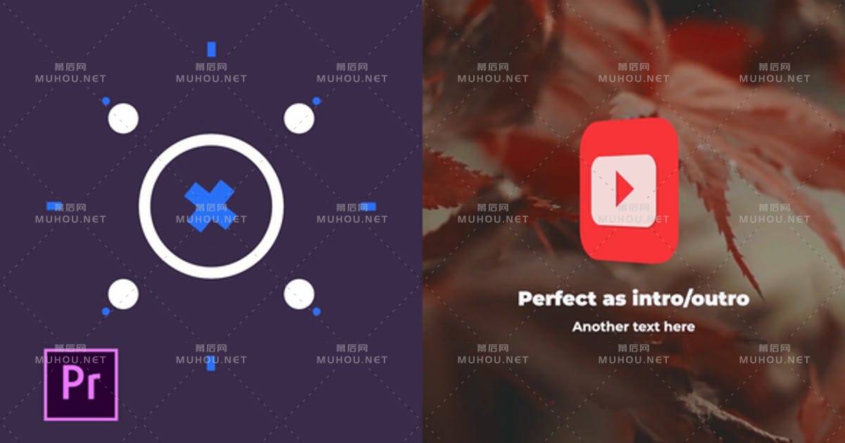 3d翻盖动画logo标志介绍PR视频模板