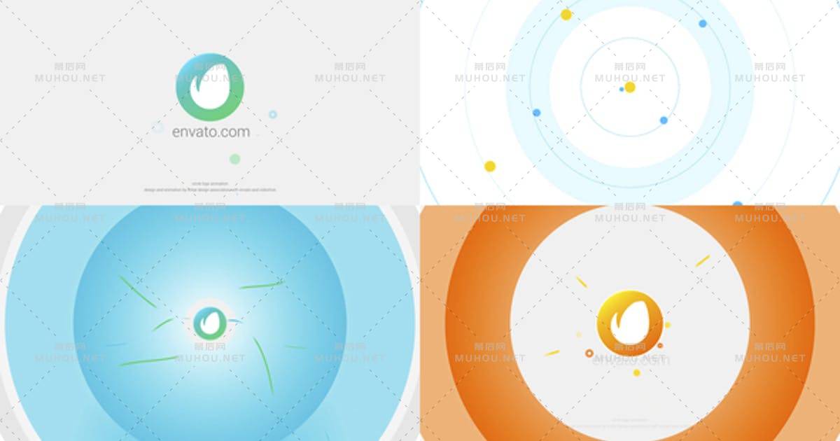 标志logo揭示现代企业PR视频模板