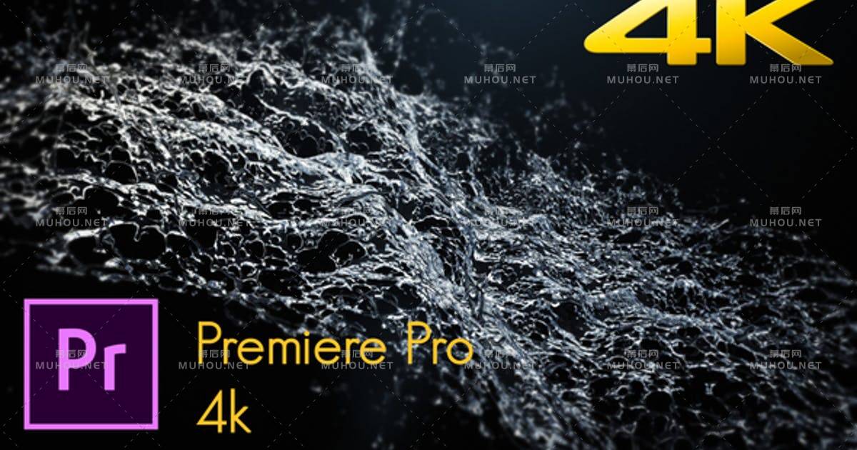 Splashing Liquid 抽象艺术液体喷溅logo标志4KPR视频模板