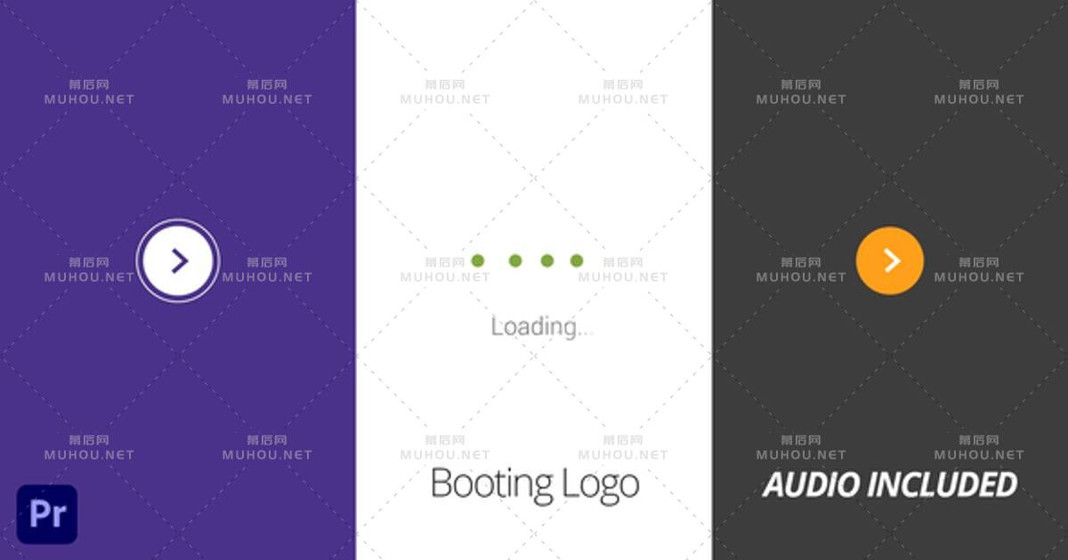 app启动标志logo动画专业版PR视频模板