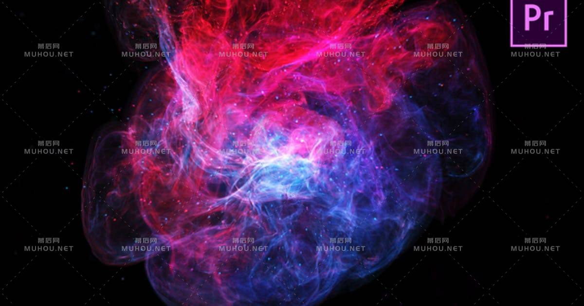 宇宙星空魔法爆炸logo标志PR视频模板