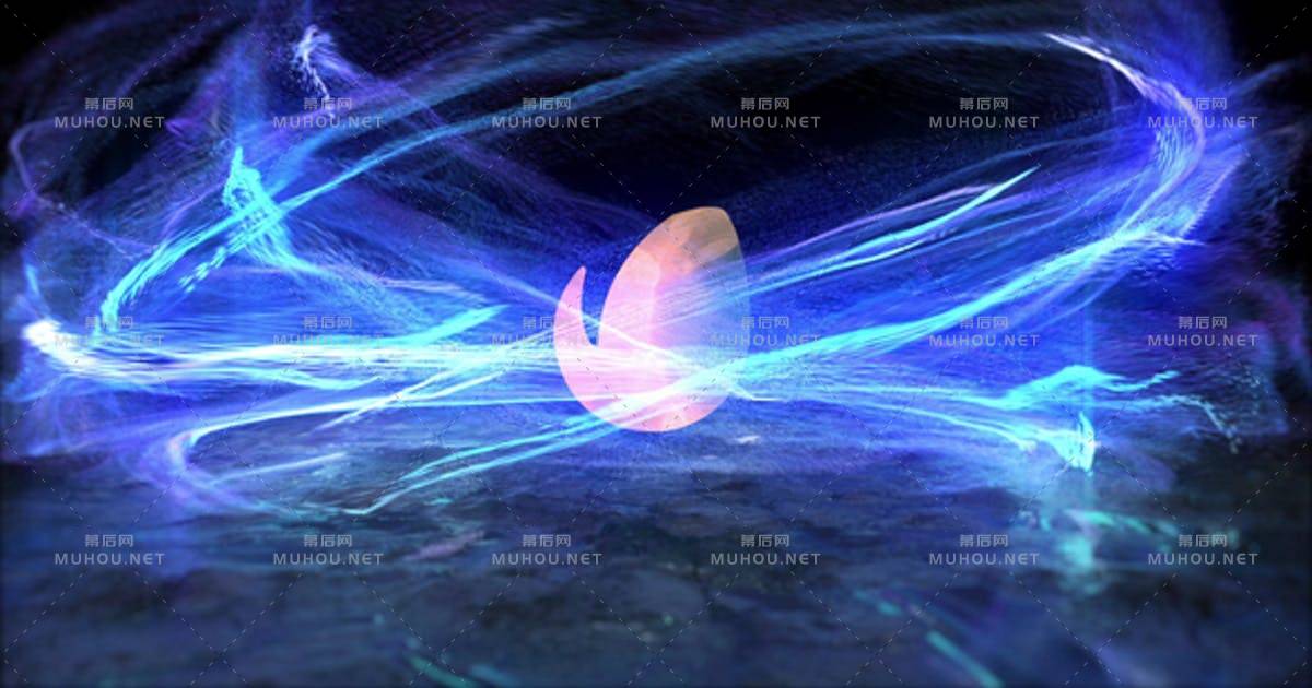 Particle Burst Logo 超酷电能环绕logo标志PR视频模板