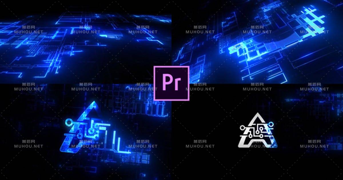 Epic Tech Logo超级能量网络logo标志 (Premiere版本)PR视频模板