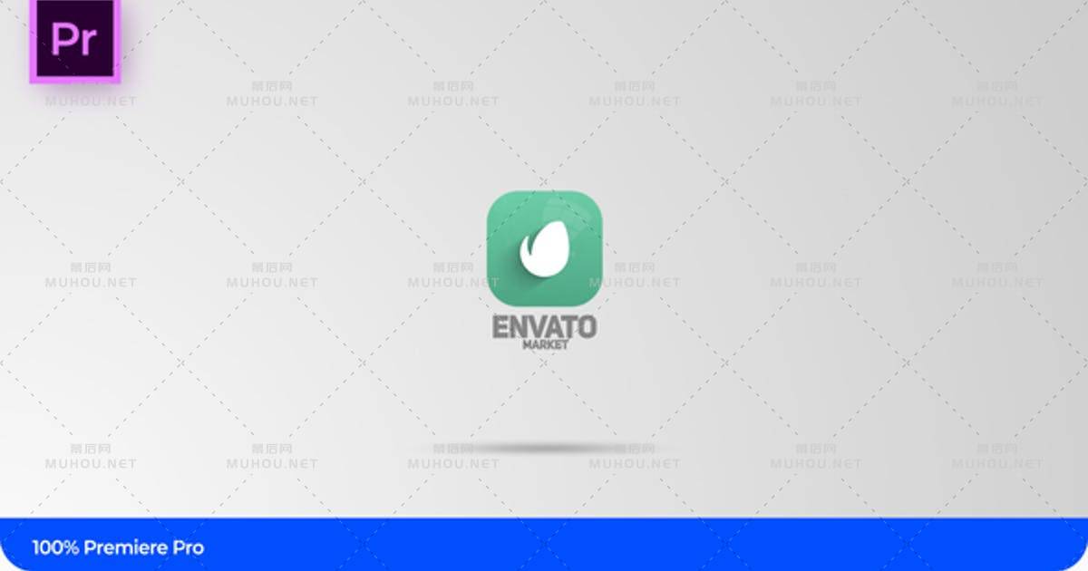 LOGO标志鼠标点击特效PR视频模板
