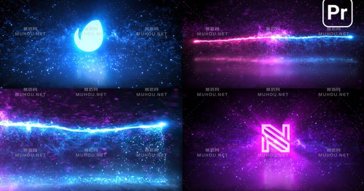 魔术粒子标志logo动画PR视频模板