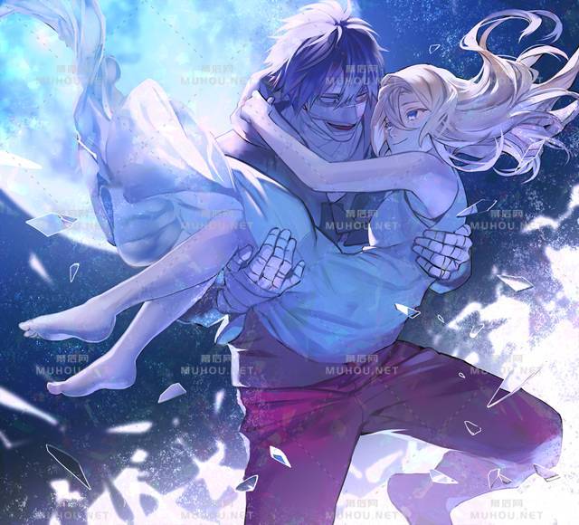 满满爱意的公主抱情侣人物插画作品插图2 满满爱意的公主抱情侣人物插画