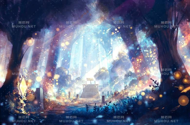 美哭小朋友的森林风景插画作品插图 美哭小朋友的森林风景插画作品插图