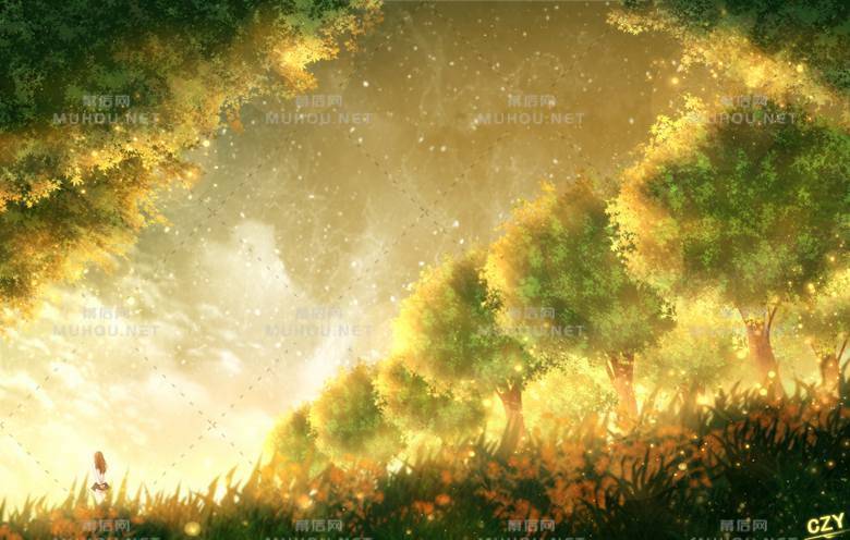 美哭小朋友的森林风景插画作品插图5 美哭小朋友的森林风景插画作品插图5