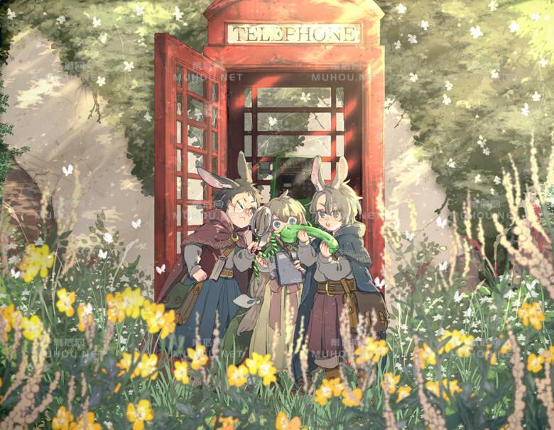 有着可爱兔耳朵的人物插画作品插图 有着可爱兔耳朵的人物插画