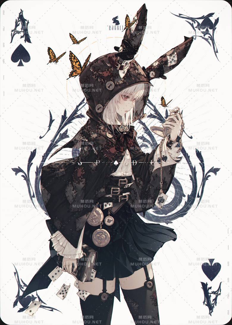 有着可爱兔耳朵的人物插画作品插图1 有着可爱兔耳朵的人物插画